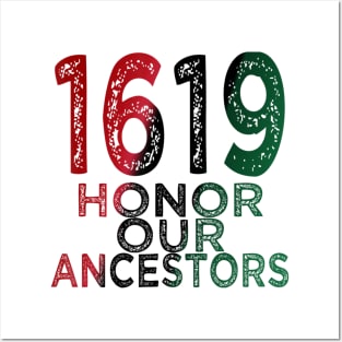 1619 Our Ancestors Project, Black History Month Kwanzaa Gift Posters and Art